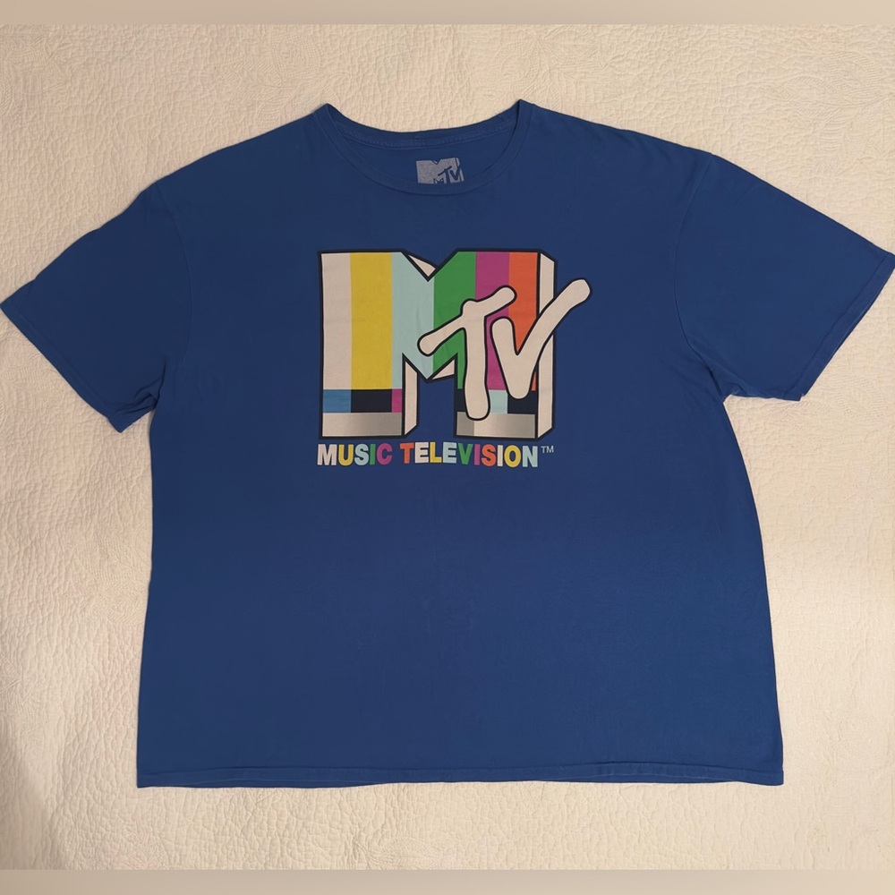 MTV color block tee
